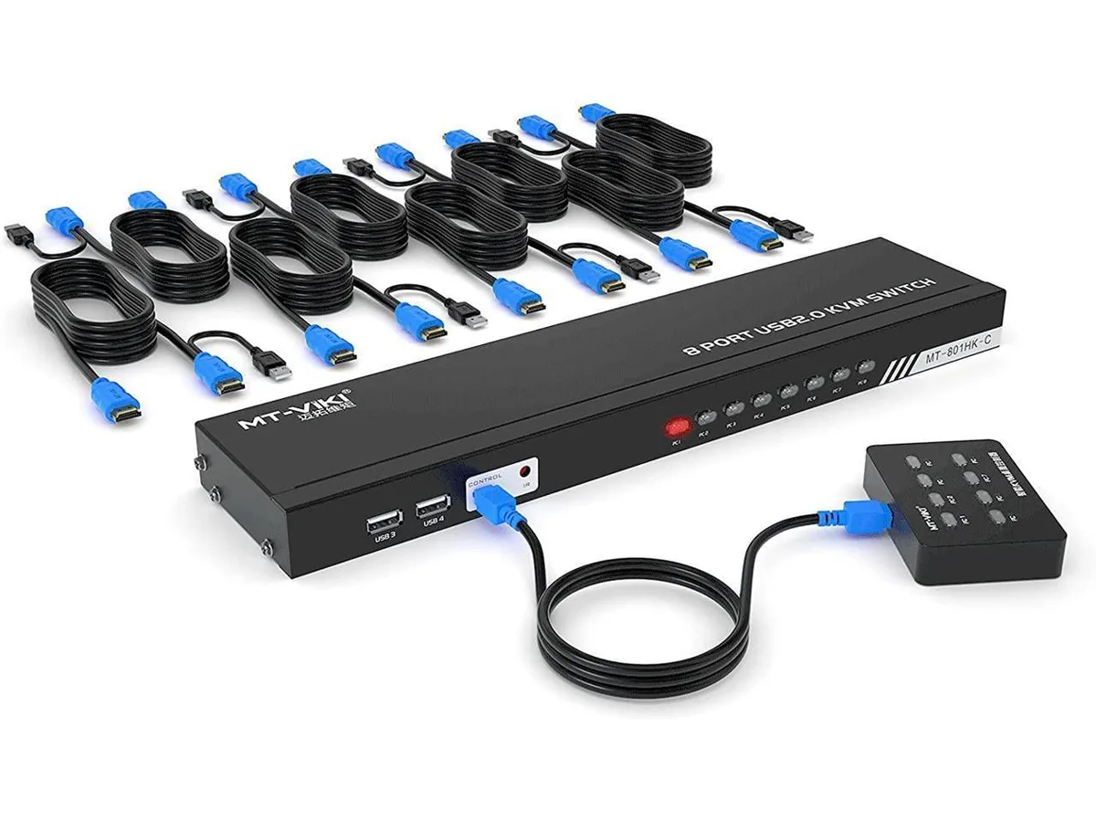 BUCIER BUCIER 801HK-C 8-Port HDMI KVM Switch 4K@30Hz — product photo