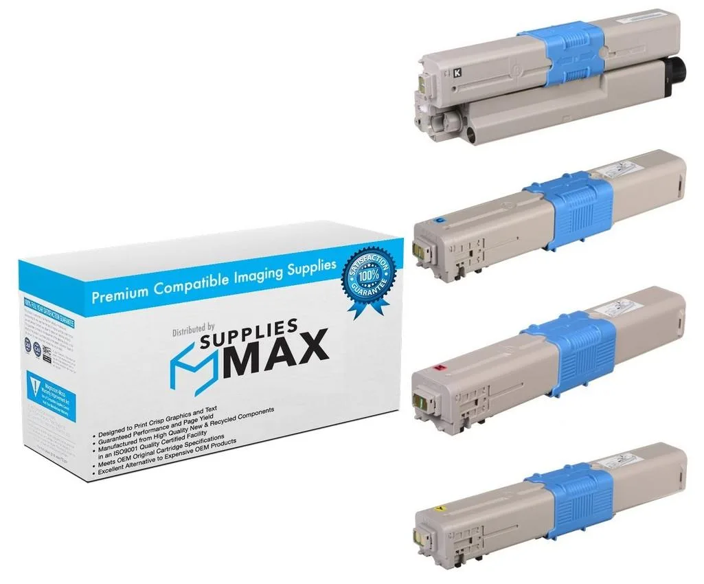 SuppliesMax SuppliesMax 4650870MP Toner Cartridge Combo Pack (BK/C/M/Y) 3500 pages — product photo
