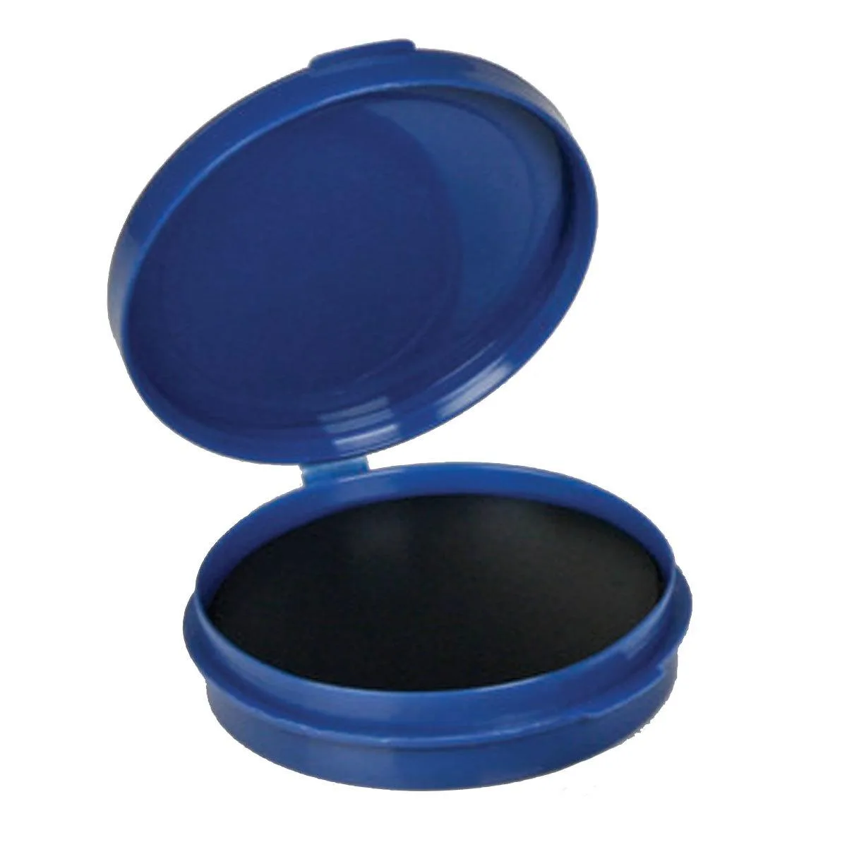 Round 1.5 inch fingerprint ink pad with thermoplastic surface