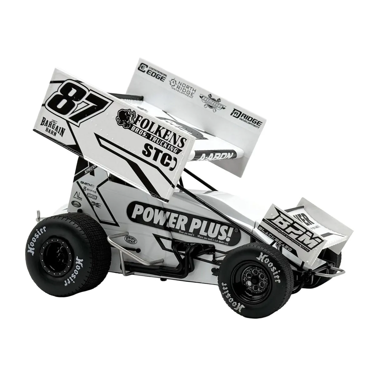 ACME ACME Winged Sprint Car #87 Aaron Reutzel "Power Plus" White 2026 1/18 Diecast Hobby Collectible — product photo