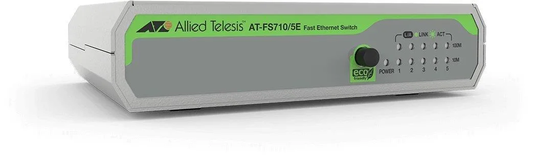 Allied Telesis Allied Telesis AT-FS710/5E-60 5-port 10/100TX unmanaged network switch — product photo