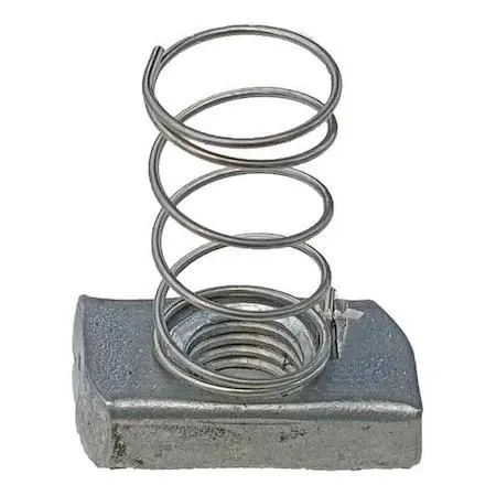 Box of 25 silver stainless steel spring nuts