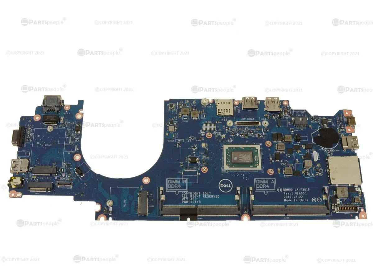 DELL DELL OEM Latitude 5495 System Board AMD Ryzen 5 Pro 2500U 2.0GHz 9GYDK — product photo