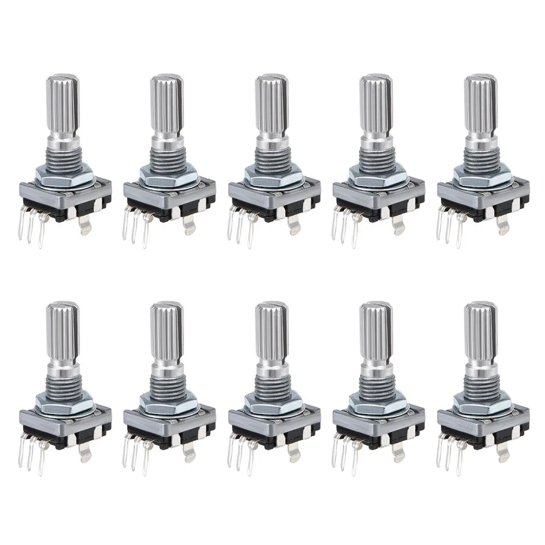 Unique-Bargains Unique-Bargains EC11 Rotary Encoder 20 Pulses 14mm Shaft 10pcs — product photo