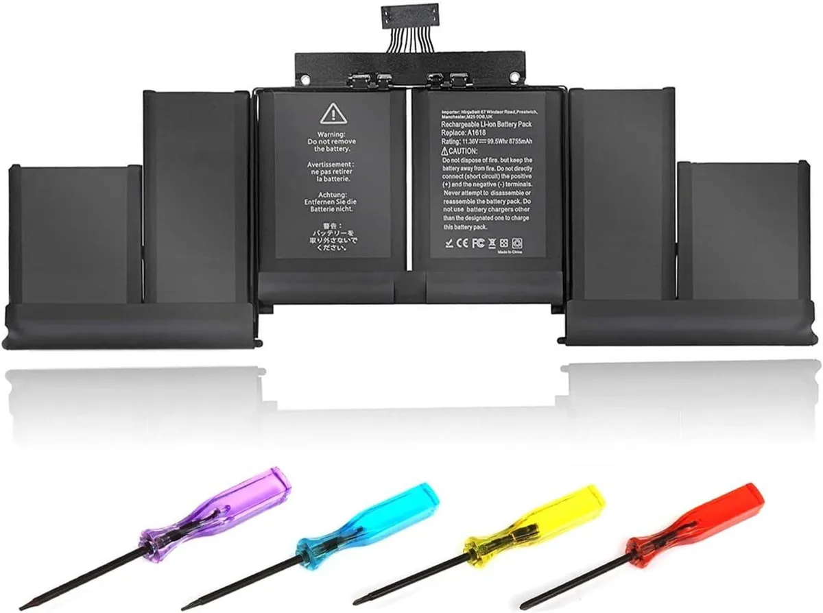 TAURKENAM TAURKENAM A1618 laptop battery 11.36V 99.5Wh for MacBook Pro 15 A1398 — product photo