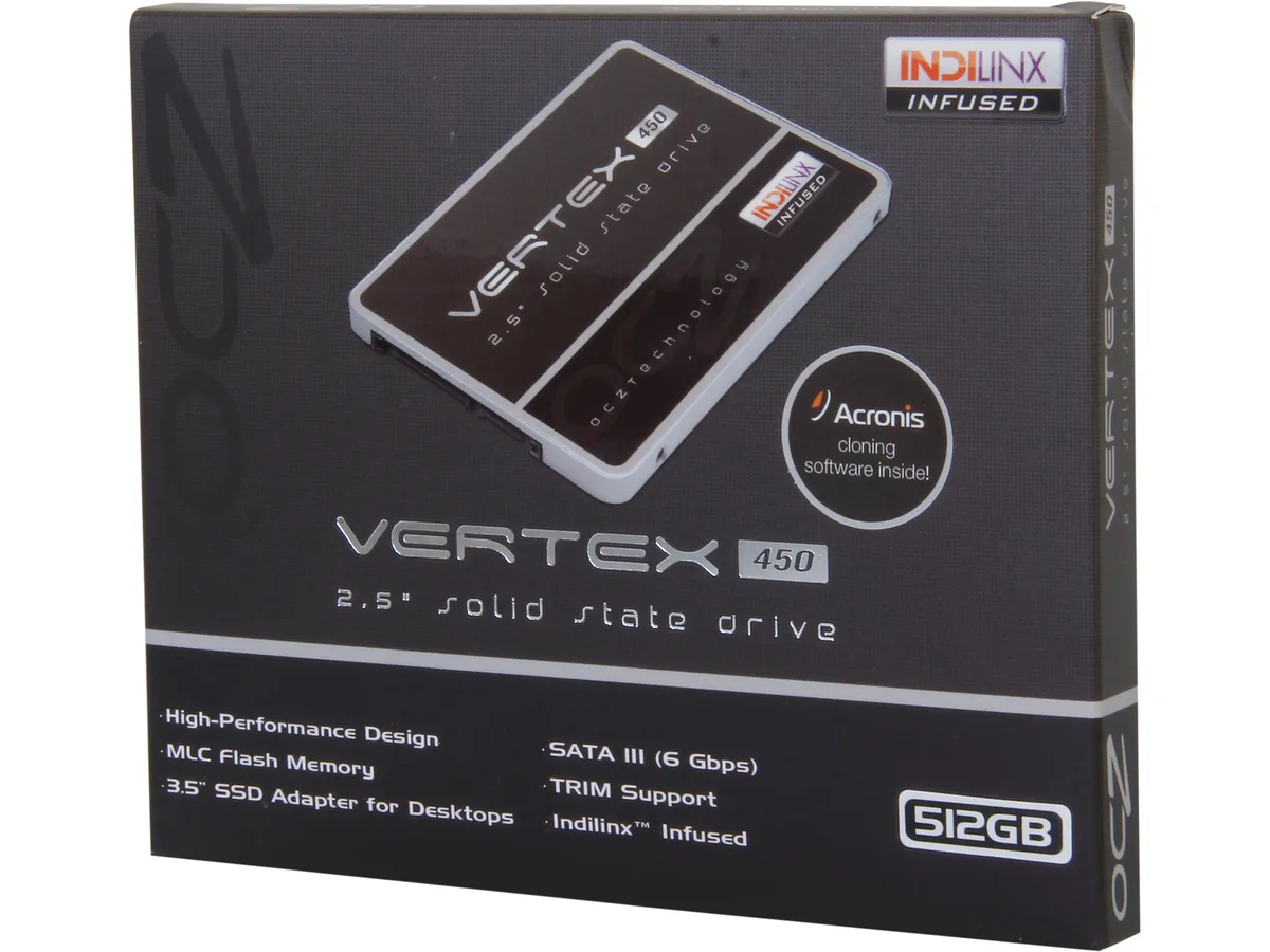 OCZ Storage Solutions OCZ Storage Solutions VTX450-25SAT3-512G Vertex 450 512GB 2.5" SATA internal SSD — product photo