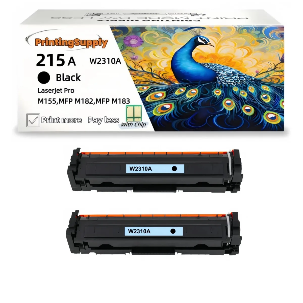 Aster Graphics Inc Aster Graphics Inc 215A W2310A 2 Pack Black Toner Cartridge — product photo