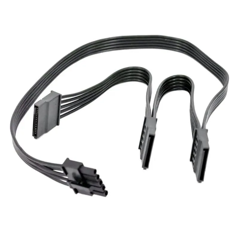  5 Pin to 3x 15 Pin SATA Power Adapter Cable 50cm — product photo