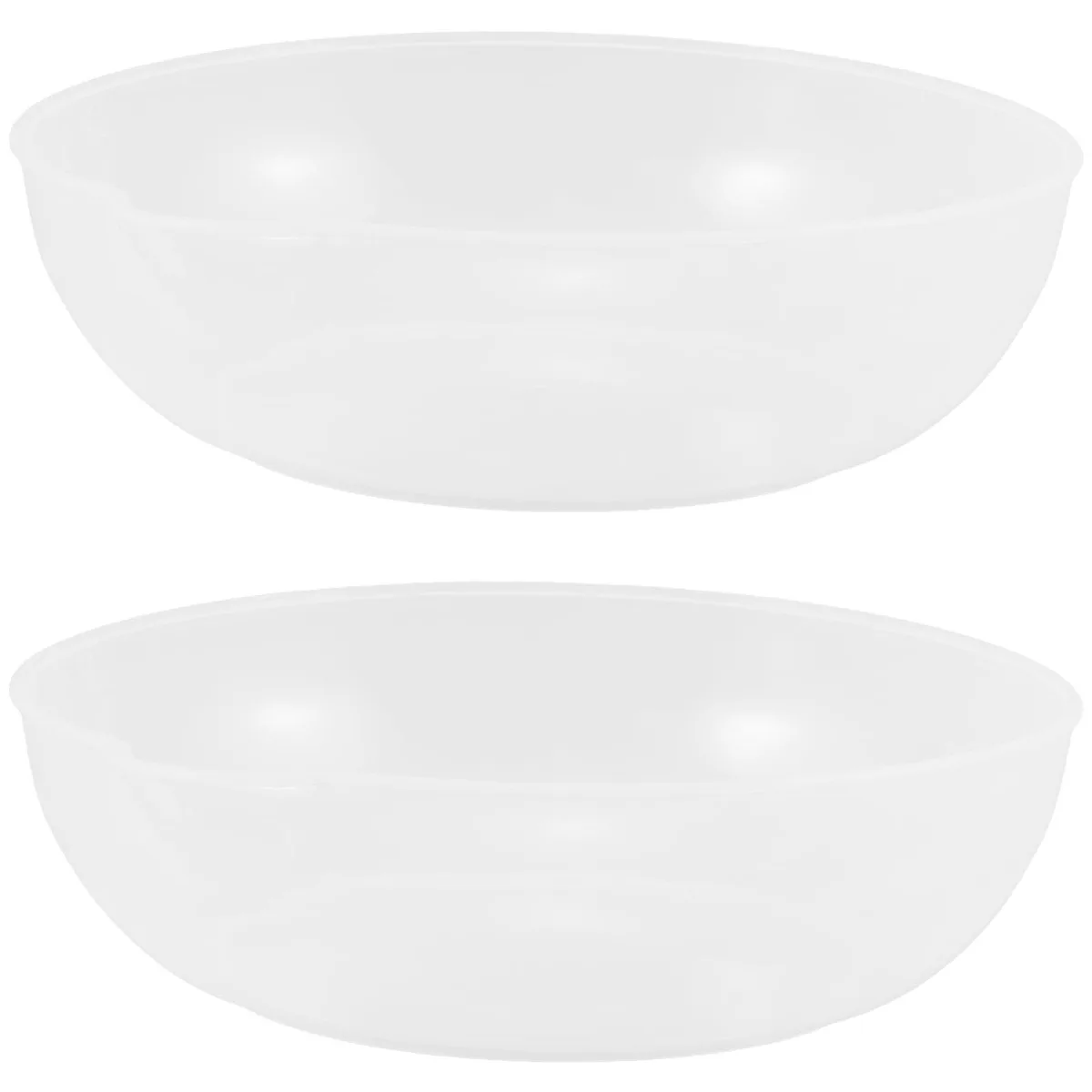 Transparent plastic weighing bowl with metric markings 50 to 800 ml and pour spout