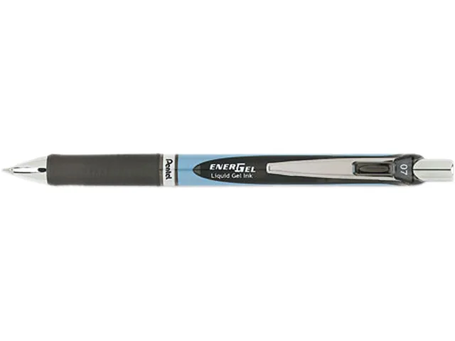Pentel of America, Ltd. Pentel of America, Ltd. BLN77A pen, RTX, needle tip, black ink, medium, white — product photo