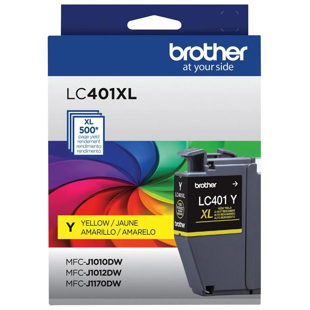 Brother Brother LC401XLYS Yellow High Yield Ink Cartridge 500 Pages — product photo