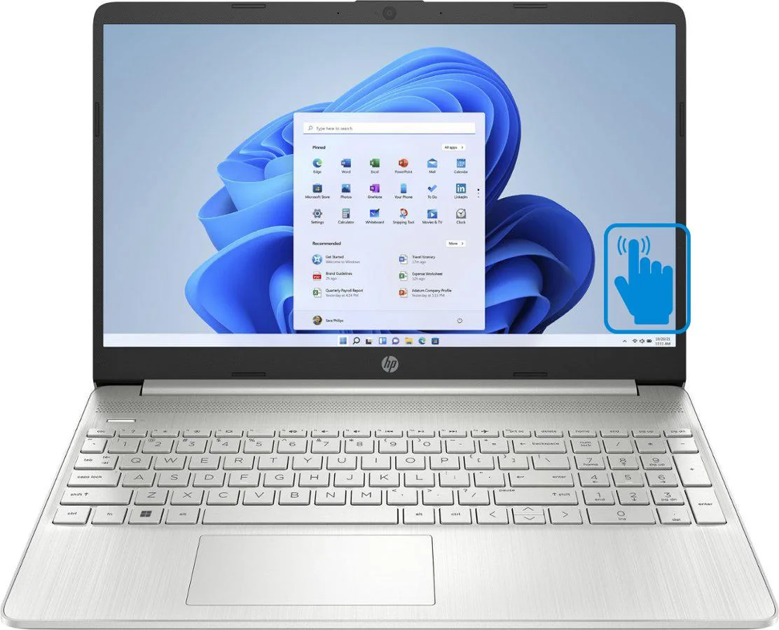 HP HP 15-dy2702dx 15.6" Touchscreen laptop i3-1115G4 8GB 256GB NVMe Win 11 Pro — product photo