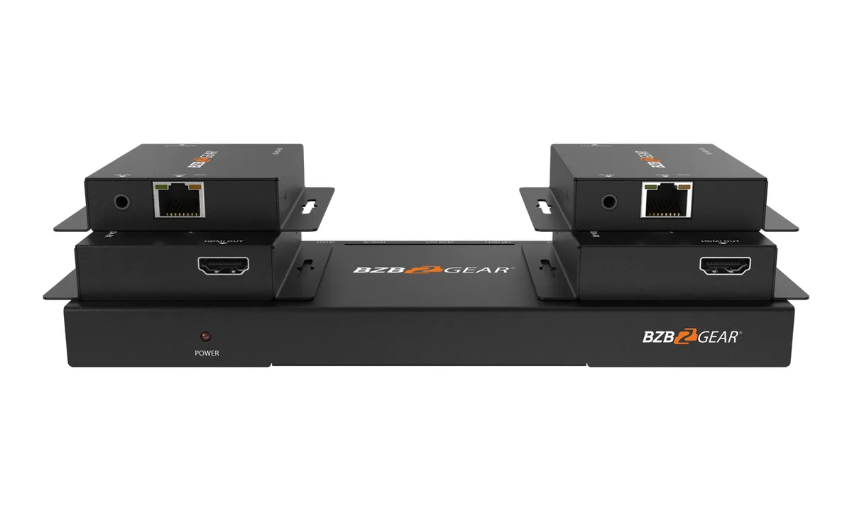 BZBGEAR BZBGEAR BG-HDA-E14 1x4 HDMI splitter kit 4 receivers 230ft — product photo