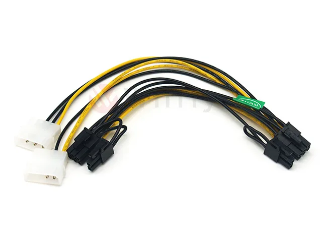 Wilfly Wilfly MP2428 2x Molex to 2x PCIe 8-pin internal power cable — product photo
