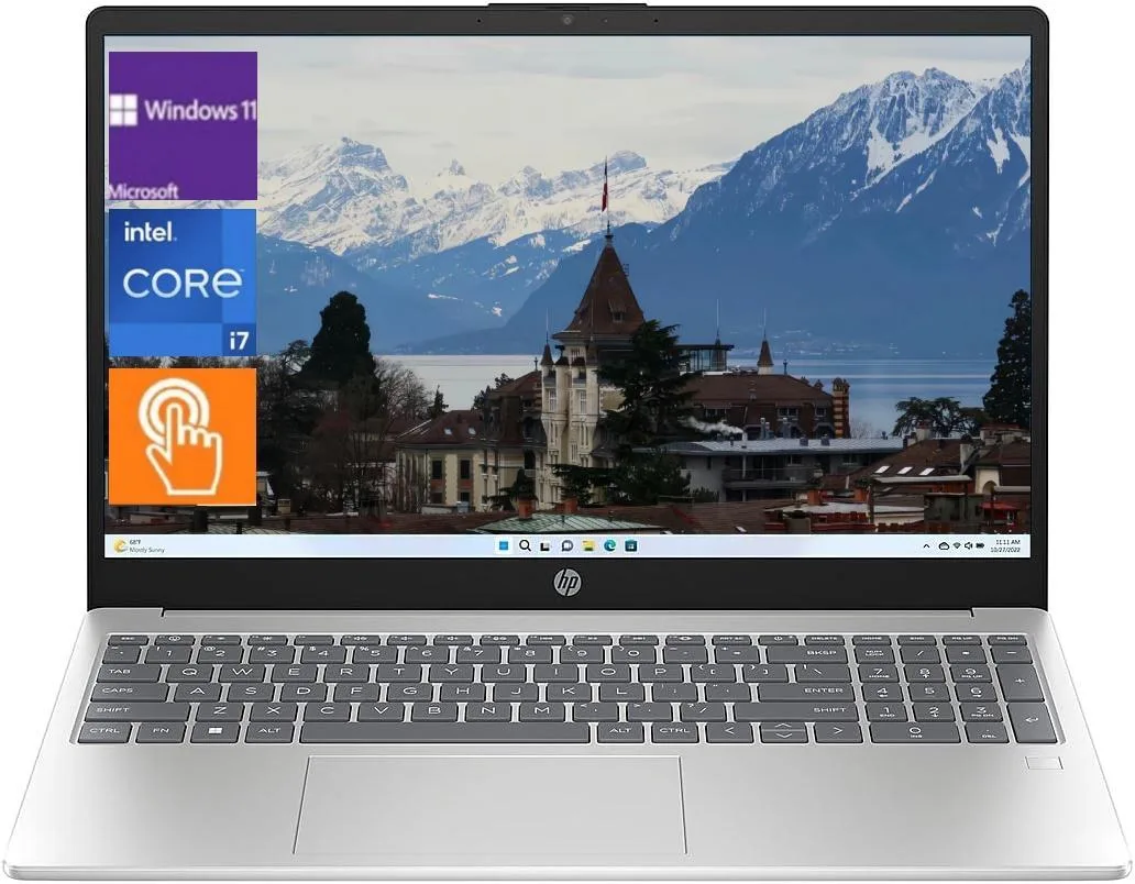 HP HP 17.3" HD+ Touchscreen laptop i7-1255U 32 GB 2 TB SSD Windows 11 Pro Silver — product photo
