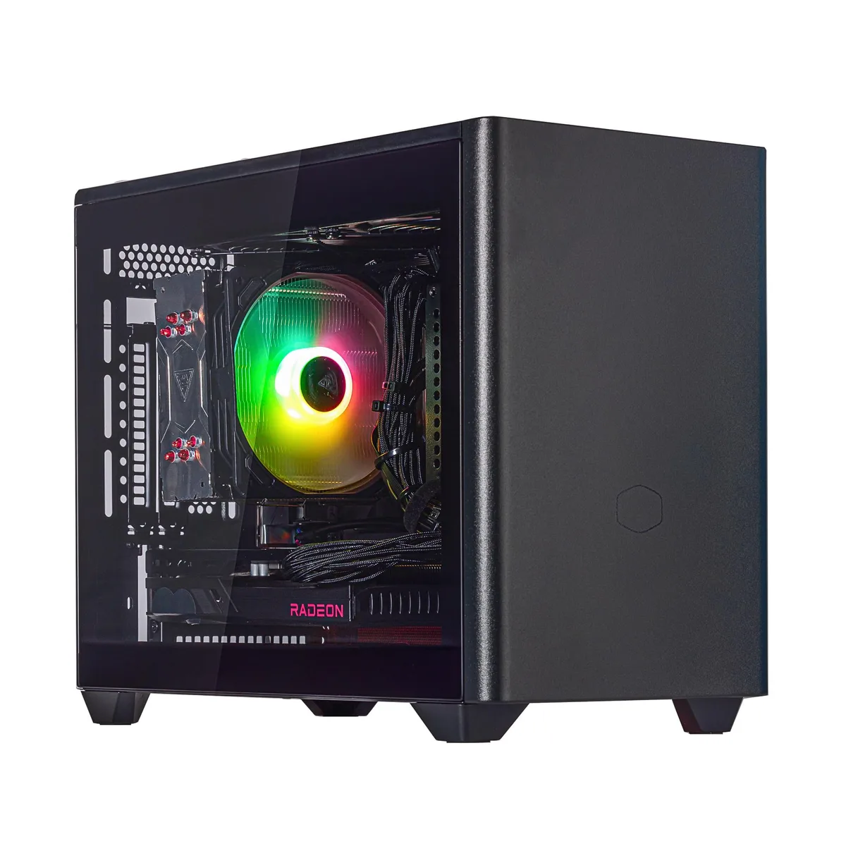 Velztorm Velztorm Minixa Gaming PC Ryzen 5 5600X RX 9070 XT 32GB DDR4 1TB SSD — product photo