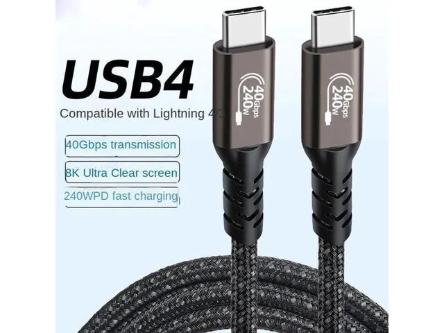 Manw Manw 1.5FT USB4 C to C Cable 40Gbps 240W 8K@60Hz Braided — product photo