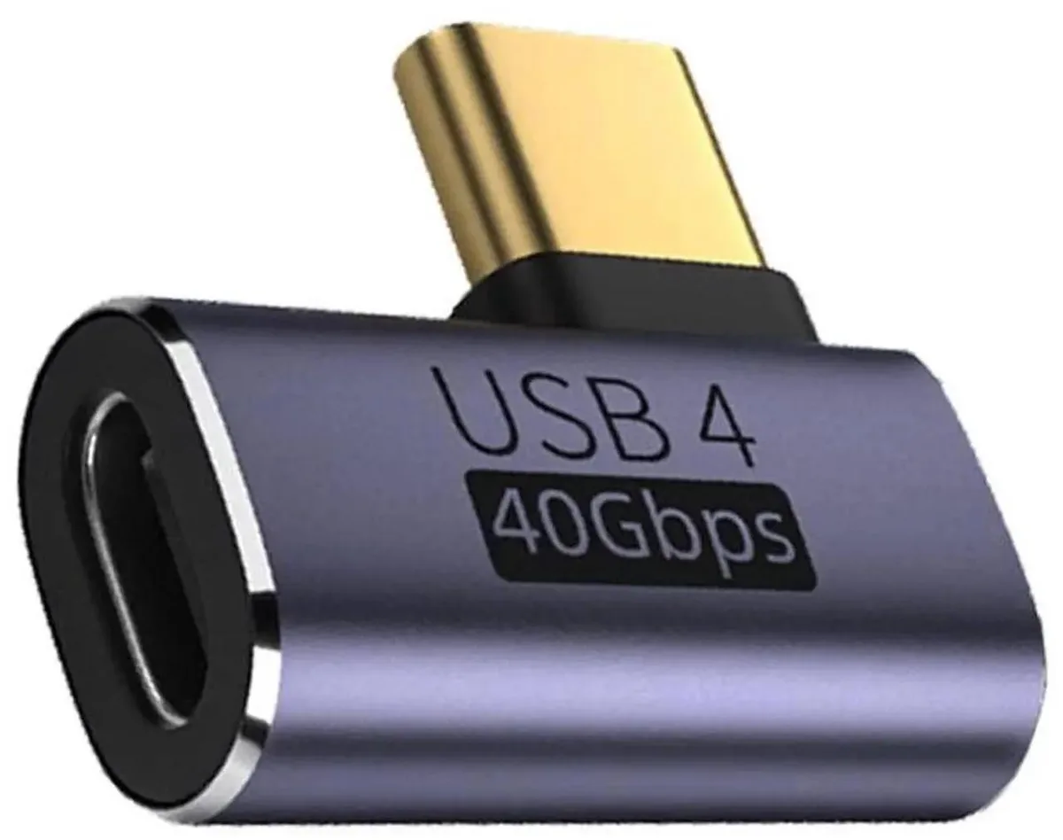 Vszerda Vszerda USB4 40Gbps 90° Left Right Angled 100W 8K Adapter — product photo