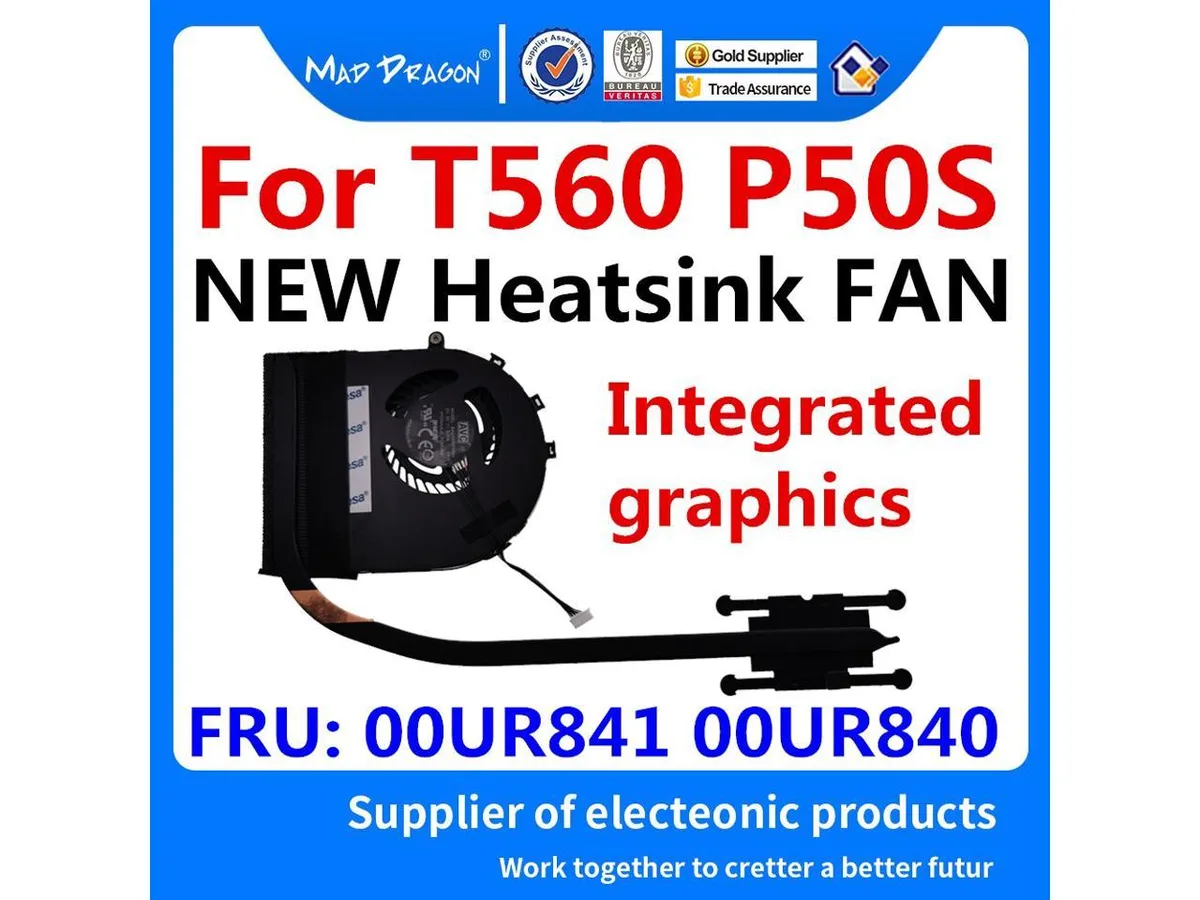 Fans Fans CPU Cooler UMA for ThinkPad T560 P50S 00UR841 00UR840 — product photo