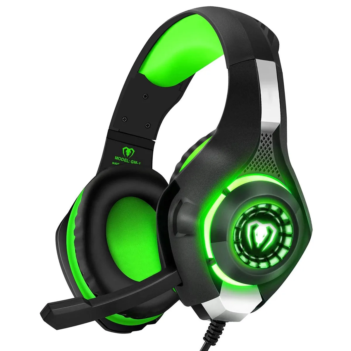  BlueFire CW49 Gaming Headset Green 3.5mm Wired 40mm Drivers — product photo