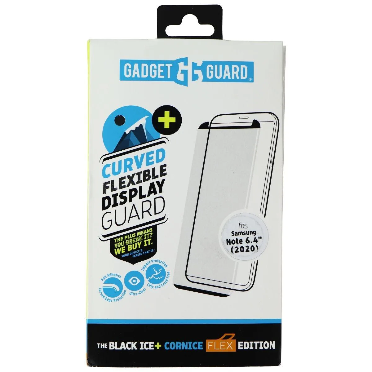 Invisible Gadget Guard Invisible Gadget Guard Black Ice+ Cornice Flex Screen Protector for Galaxy Note20 5G — product photo