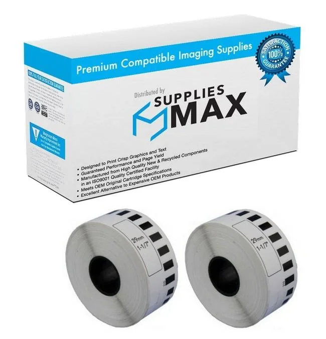 SuppliesMax SuppliesMax Brother DK-2210 2PK label tape 29 mm 30.4 m — product photo