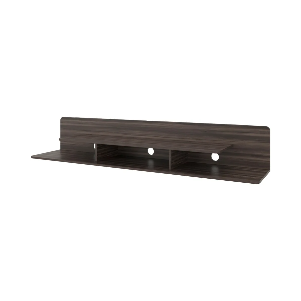 tuphen tuphen Stained Walnut TV Stand with Open Storage — product photo