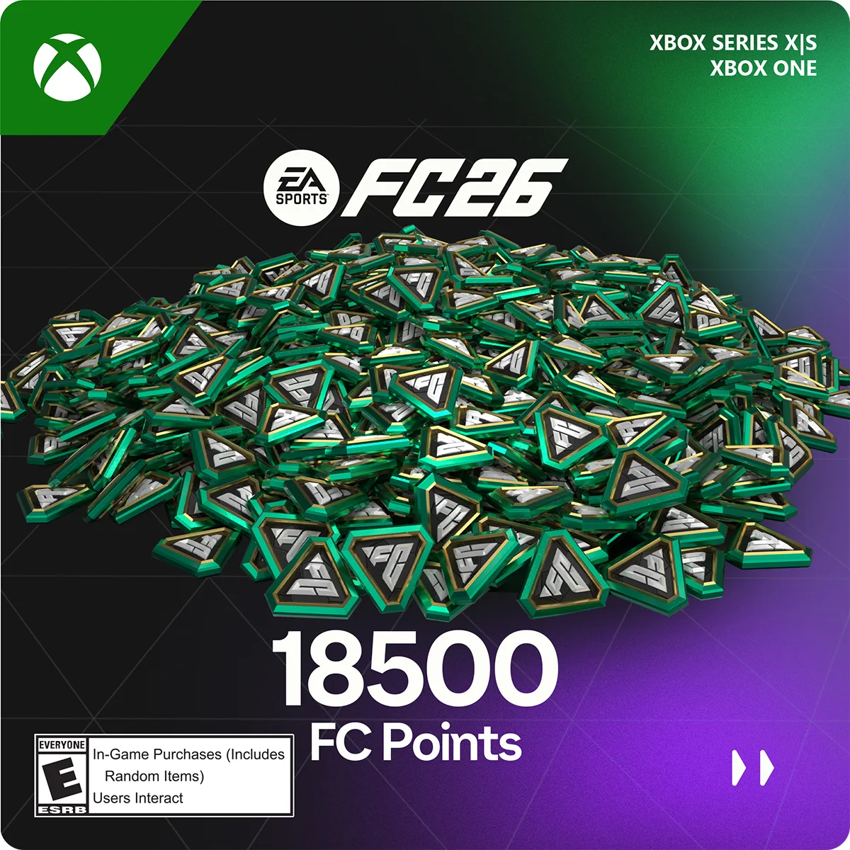 Electronic Arts Electronic Arts 7F6-00903 EA Sports FC 26 18500 FC Points downloadable game — תמונת המוצר