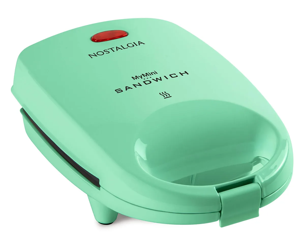  Nostalgia MyMini Personal Sandwich Maker MSAND5MG Mint Green — product photo
