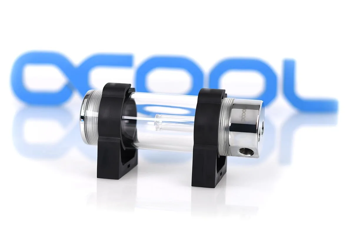 Alphacool Alphacool Cape Corp Coolplex HF Metal 15 Chrome Reservoir 150ml G1/4 Acrylic 15268 — product photo