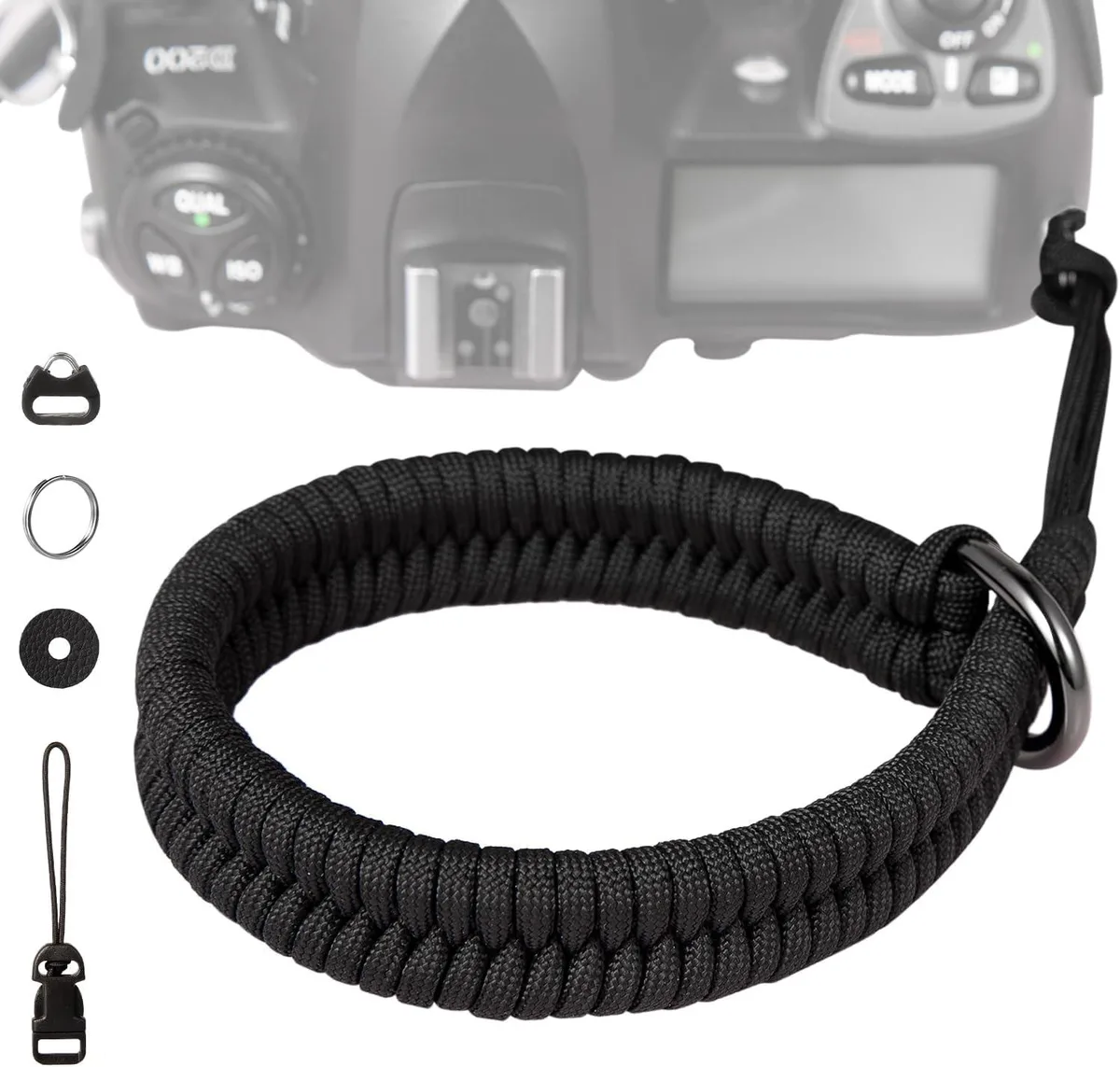 MCHOSE MCHOSE Camera Wrist Strap Black 16 inch 1.4 oz 260 lb — product photo
