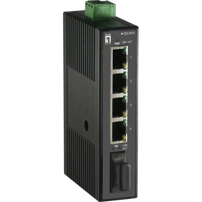 World Charge World Charge IES-0510 4 FE + 1 MM SC network switch — product photo
