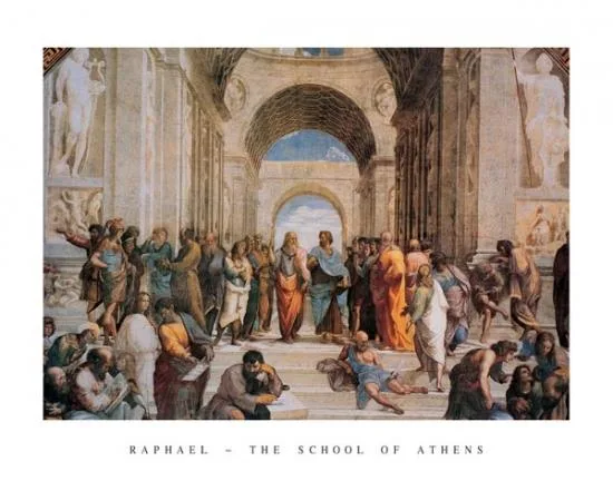 Poster print School of Athens 28 by 22 inches on heavy paper