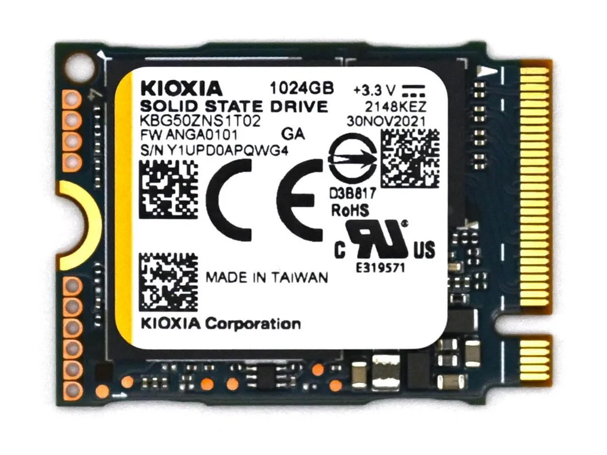 Toshiba Toshiba Kioxia BG5 512GB 2230 NVMe laptop replacement part — product photo