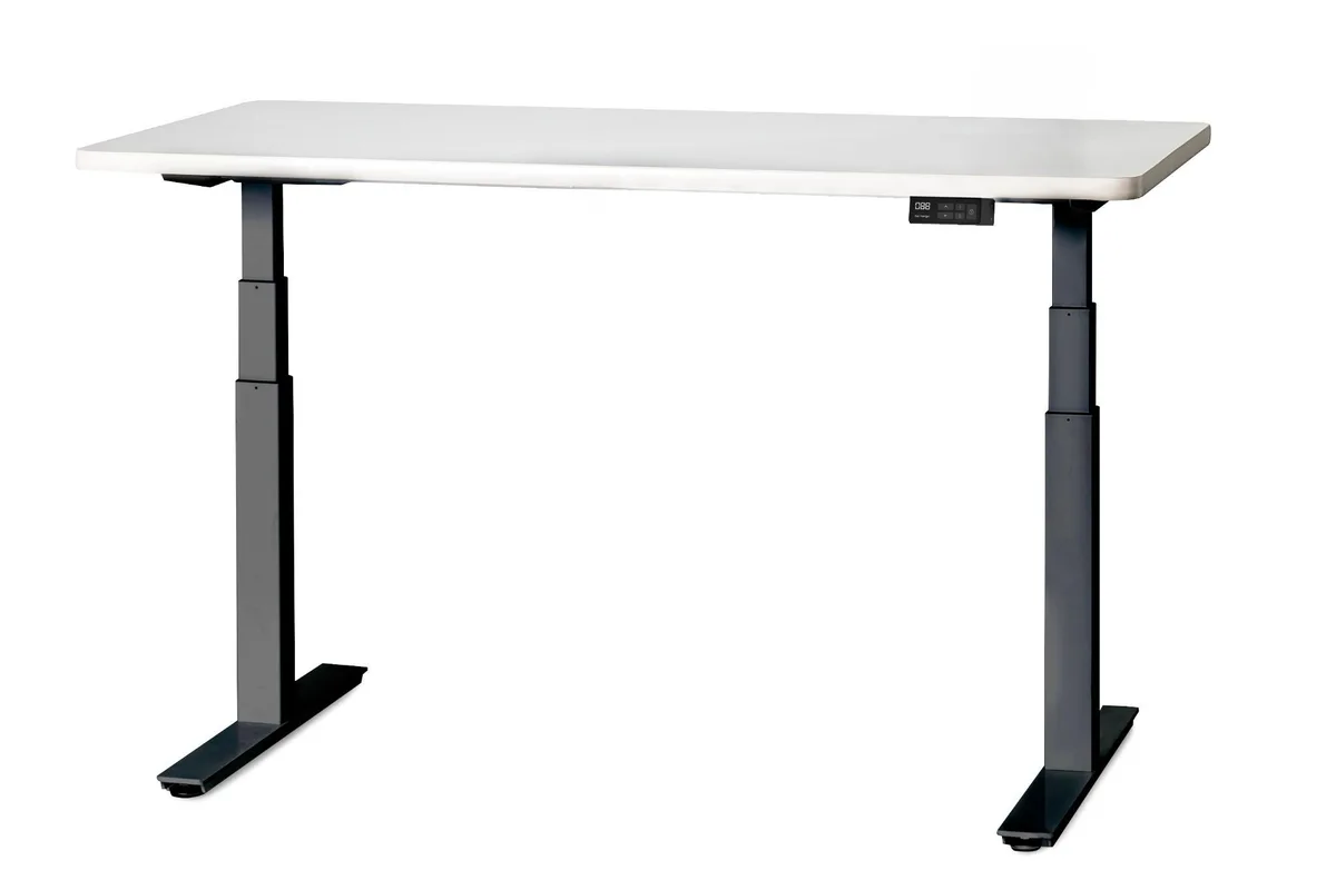 QualGear QualGear QG-NE01-B standing desk, 60x28x50" black — product photo