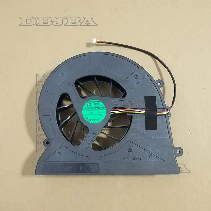 Small black laptop cooling fan with wire connector
