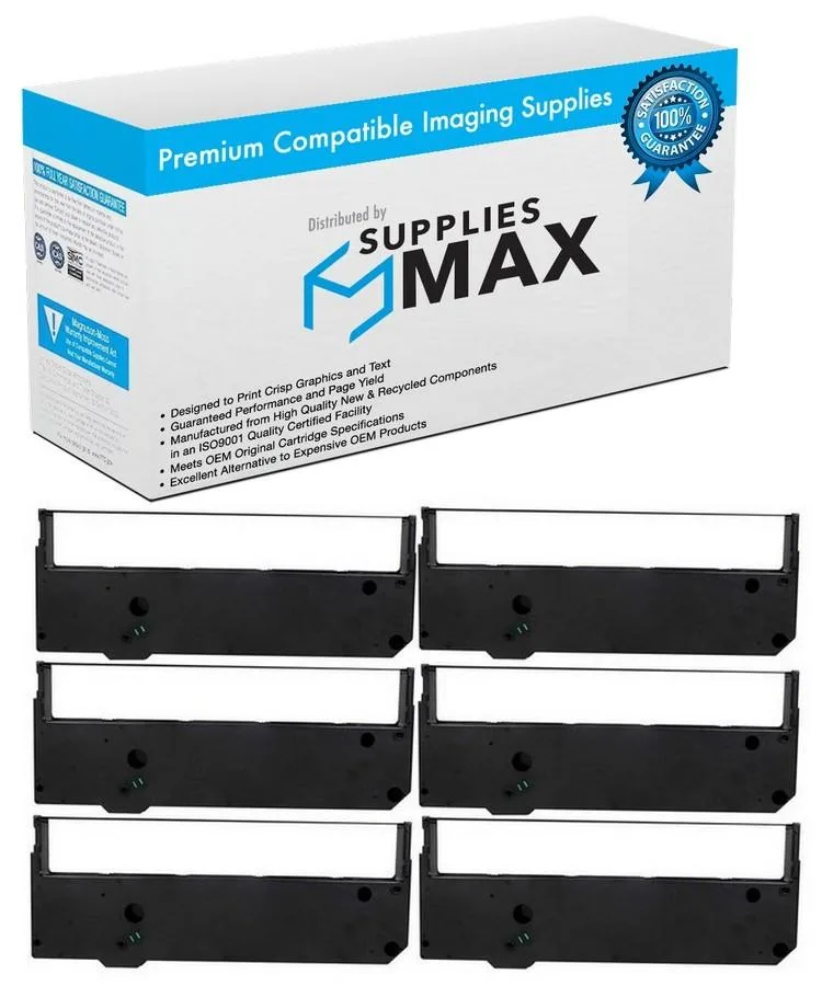 SuppliesMax SuppliesMax NCR 341329 Black Printer Ribbon 6/PK — product photo