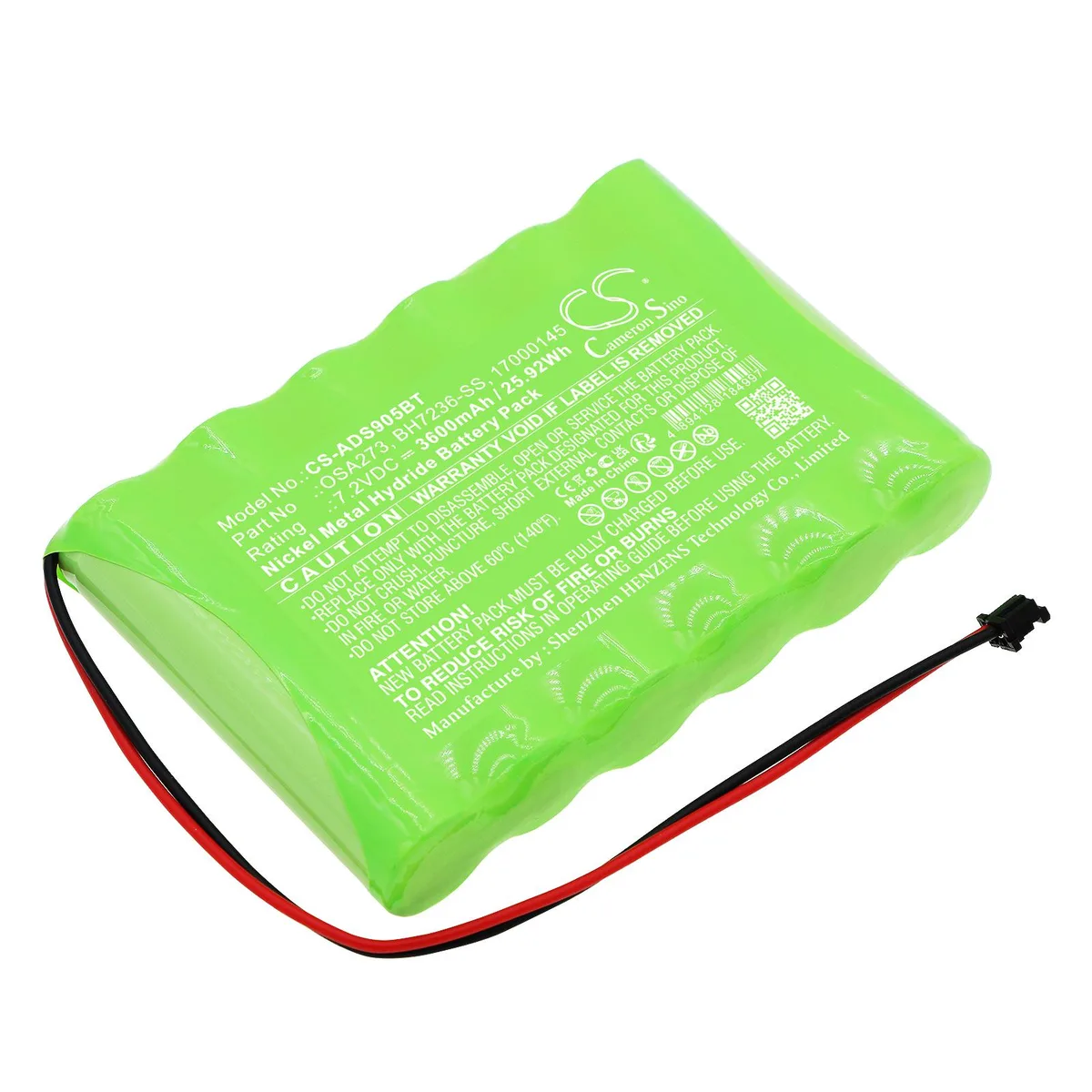 Cameron &amp; Co Cameron &amp; Co DS-CS-ADS905BT Ni-MH 3.6 Ah green surveillance accessory — product photo