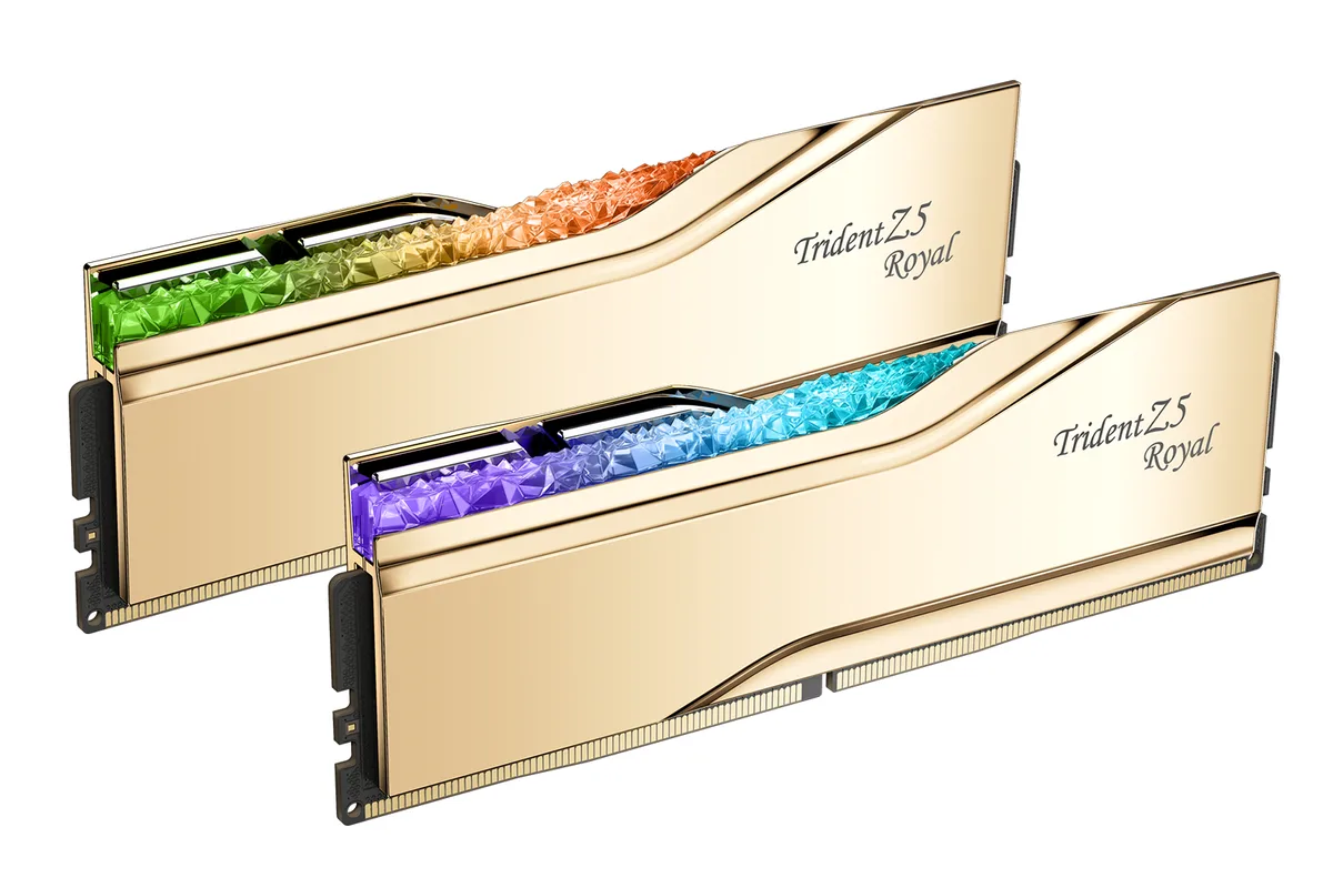 G.SKILL G.SKILL F5-6400J3039G16GX2-TR5G Trident Z5 Royal 32GB (2×16GB) DDR5 6400 CL30 desktop RAM — product photo