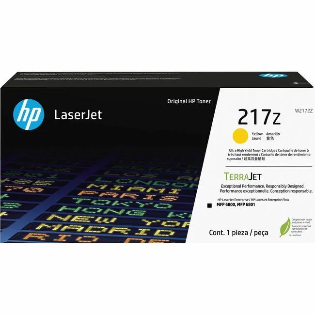 HP HP W2172Z 217Z Yellow Ultra High Yield Toner Cartridge 24000 Pages — product photo
