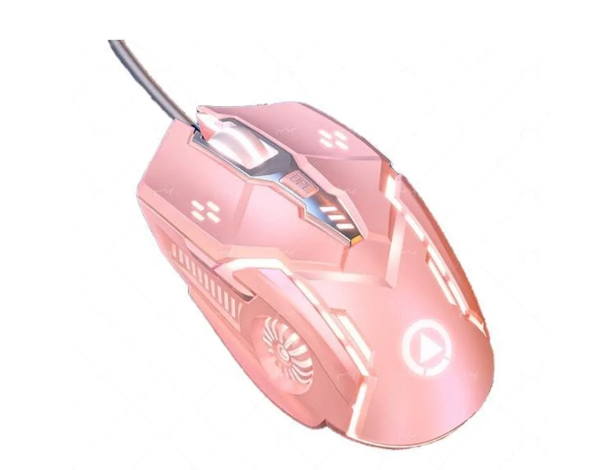  ASUS Gaming mouse A-G5 CHONCHOW wired 6 button 3200 DPI 7 color LED pink — product photo