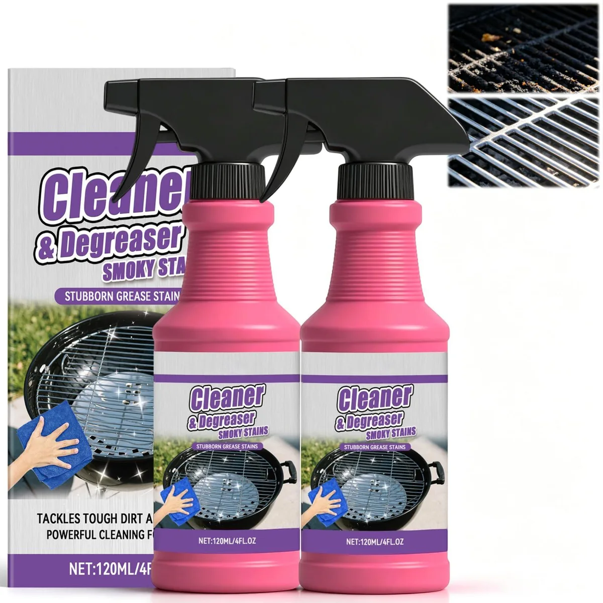  Metra Fast Acting Heavy Duty Grill Degreaser Spray 2PCS — product photo