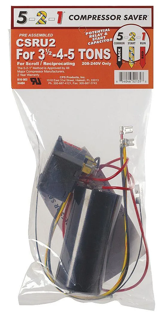 5-2-1 Compressor Saver CSRU2 Hard Start Kit — product photo