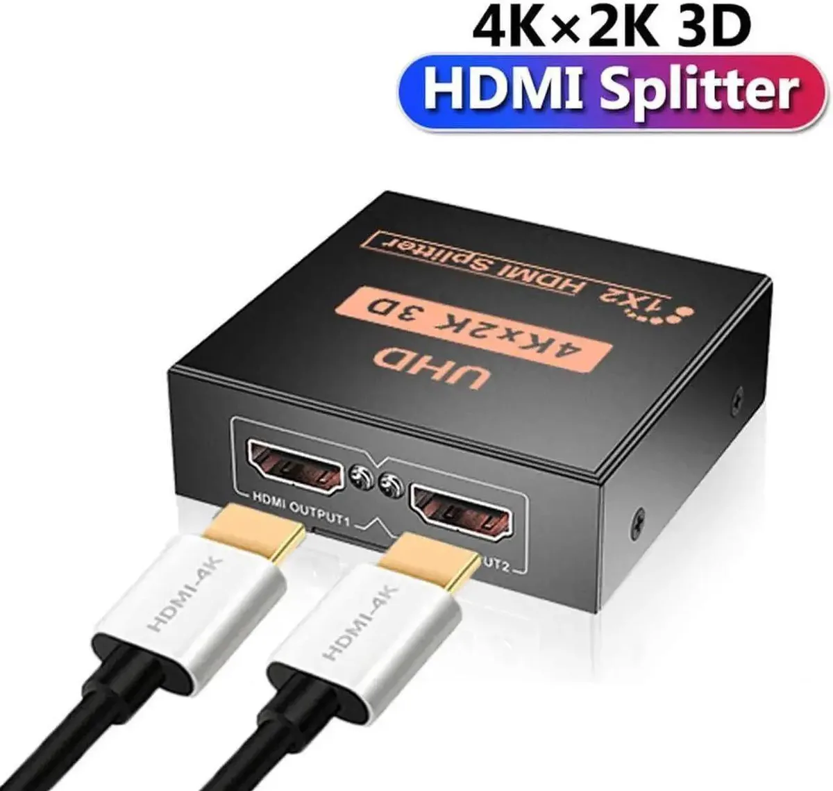 Vszerda Vszerda HDMI Splitter 1×4 4K×2K@30Hz 1080P@60Hz 3D Black — product photo