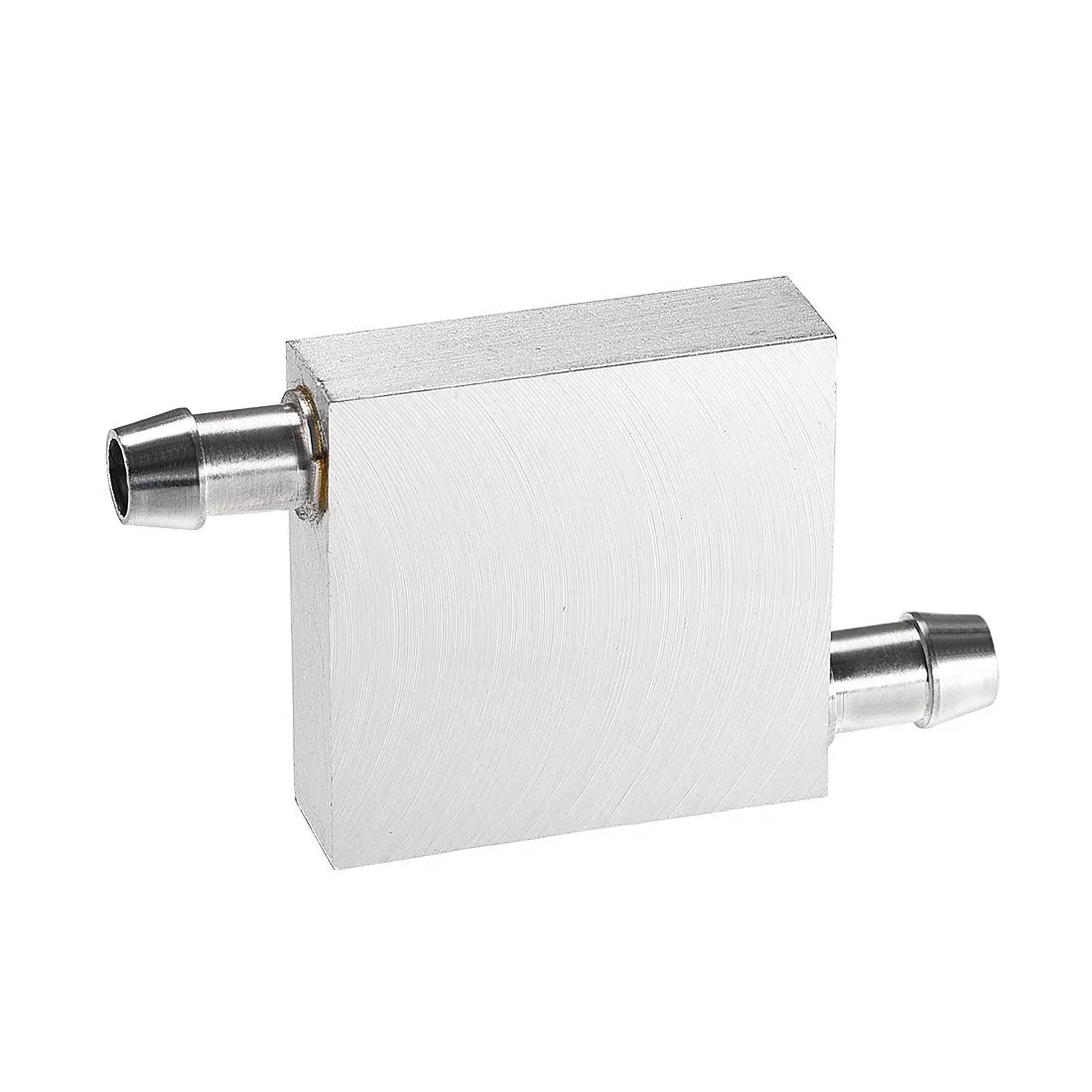 Unique-Bargains Unique-Bargains Aluminum Water Cooling Block 40x40mm Polished Heatsink Dual Nozzle — product photo
