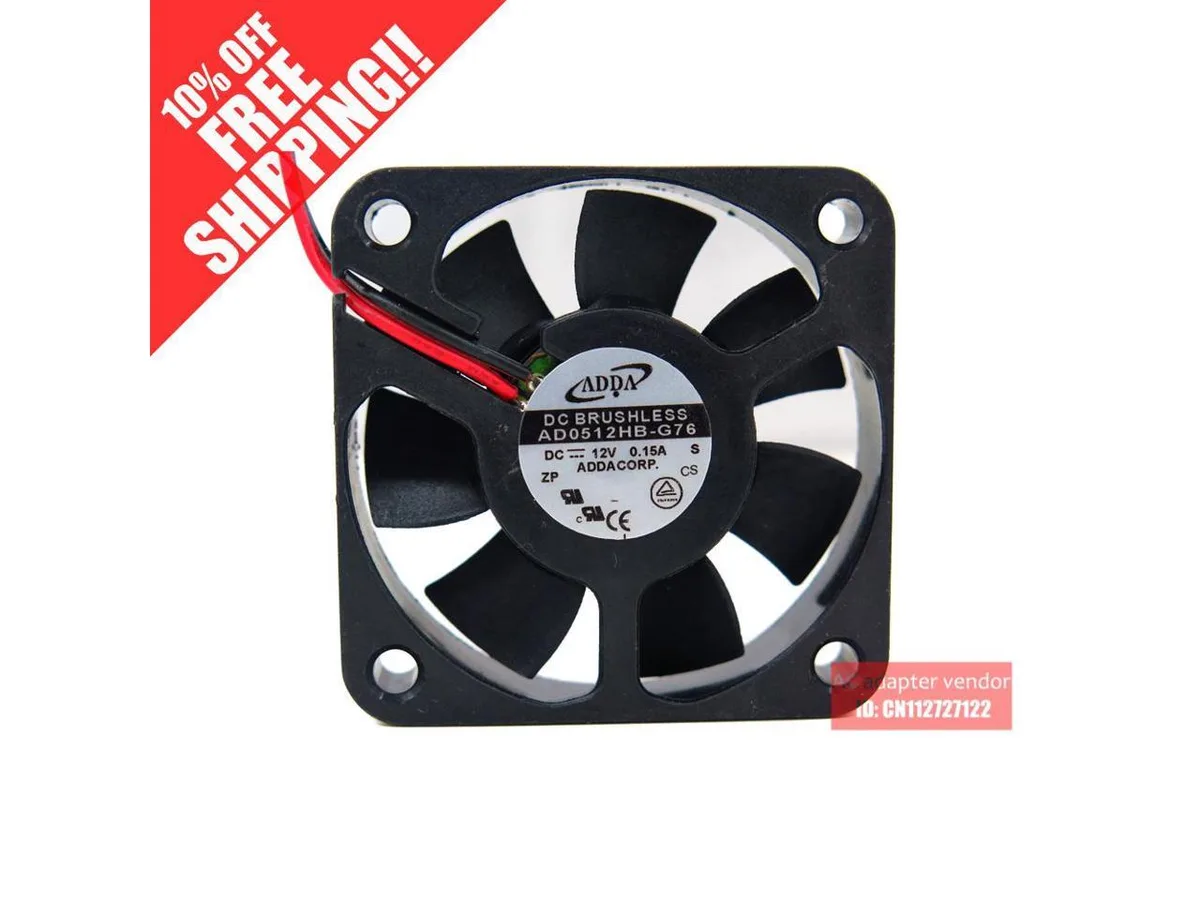 Fans Fans ADDA AD0512HB-G76 50x50x10mm DC12V case fan — product photo