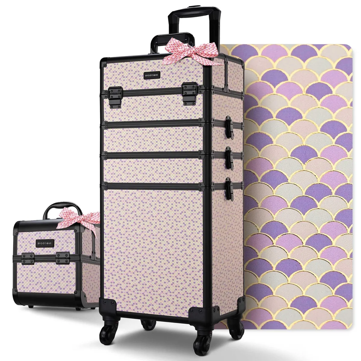 Byootique Byootique 12MKCSET-028LS-AD05 2-Piece Luggage Set AD Purple — product photo