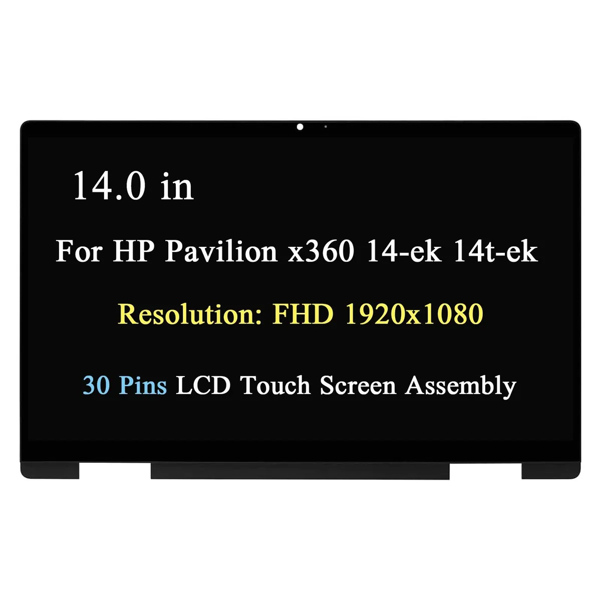 NUOLAISUN NUOLAISUN Screen Replacement for HP Pavilion x360 14-ek 14-ek0033dx LCD Touch Screen FHD — product photo