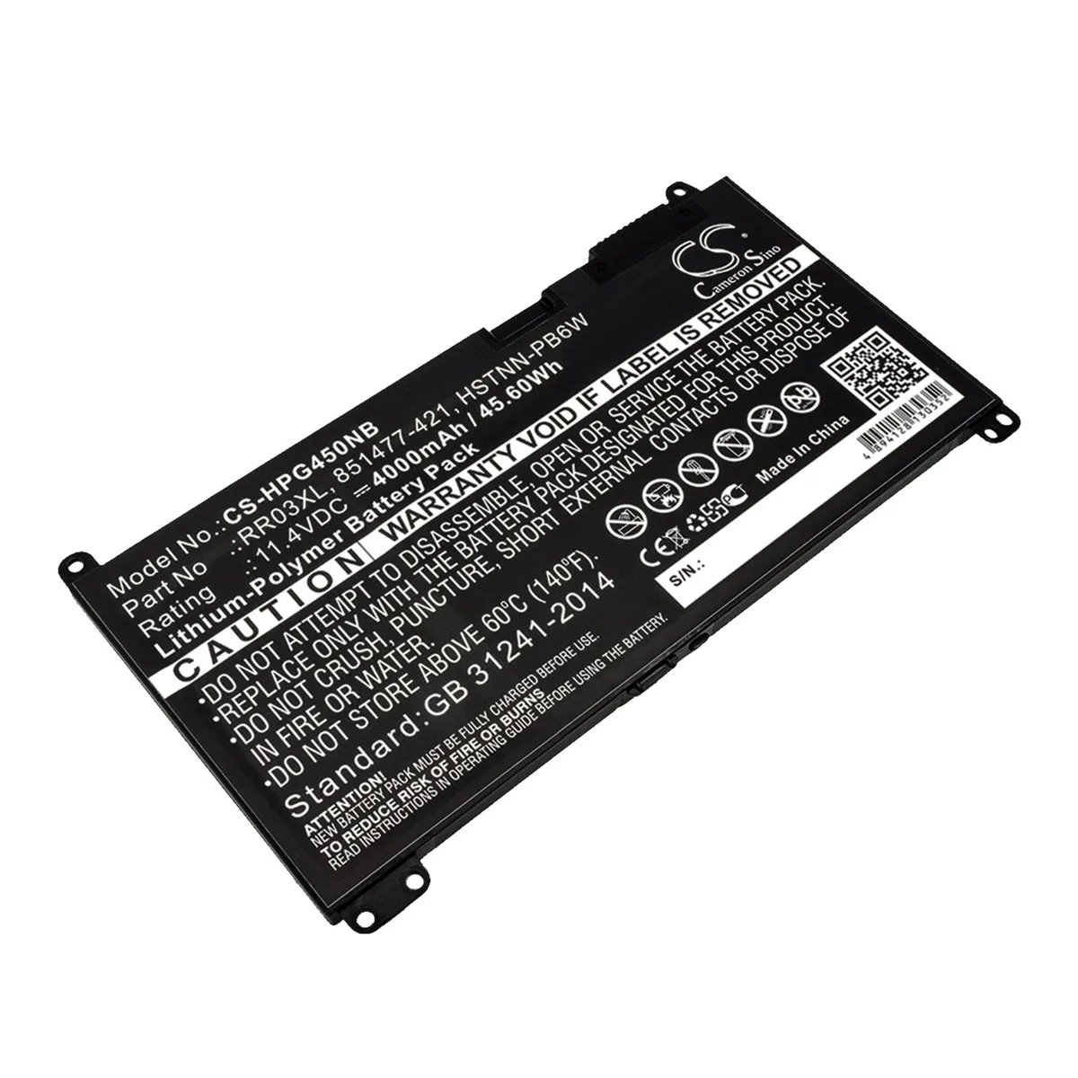 Cameron &amp; Co Cameron &amp; Co DS-CS-HPG450NB laptop battery 4 Ah — product photo