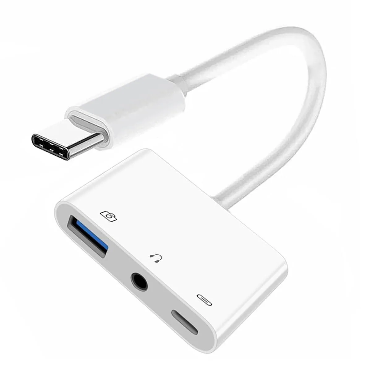 Vszerda Vszerda USB-C to 3.5mm Audio &amp; USB 2.0 OTG Female with PD 15W — product photo